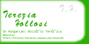 terezia hollosi business card